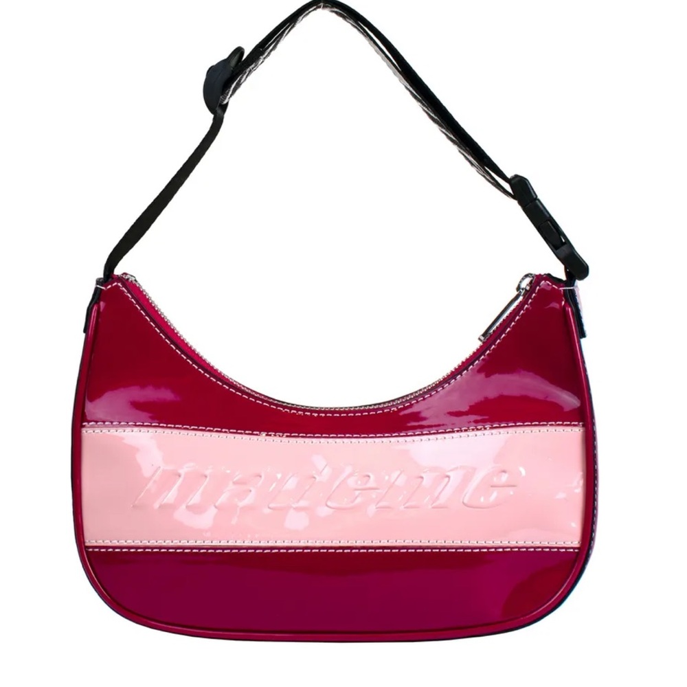 Mademe Vinyl Demi Pouchette in Cherry